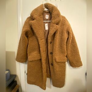 Gap Sherpa long coat size 10 kids